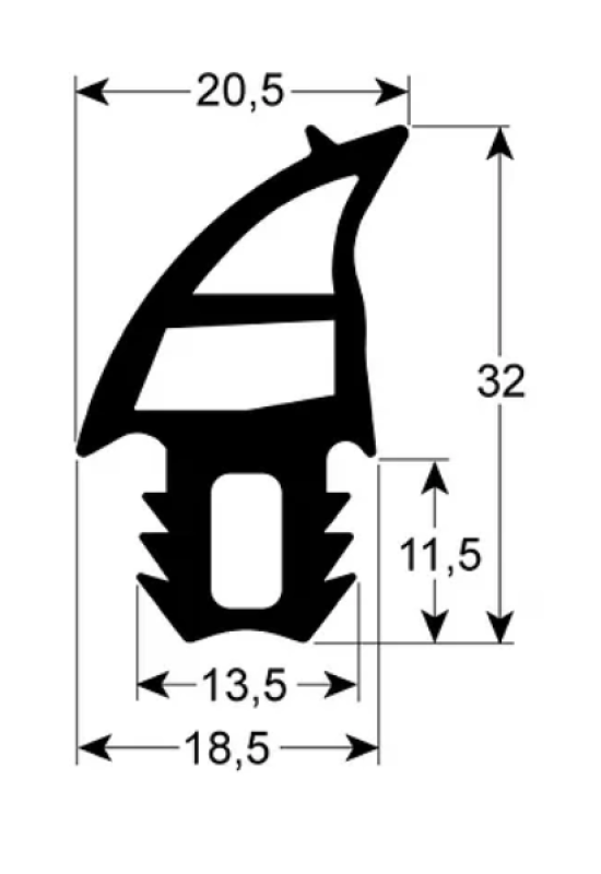 Garnitura usa cuptor Eloma dimensiuni 510x484mm