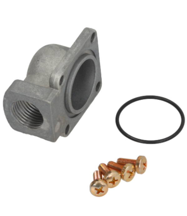 Flansa cu cot, unghiulara, conectare valva gaz SIT, Elettrosit cu filet de ½” 