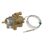 Robinet gaz termostat Pel 25ST 120-320°C montat la gratare, cuptoare 
