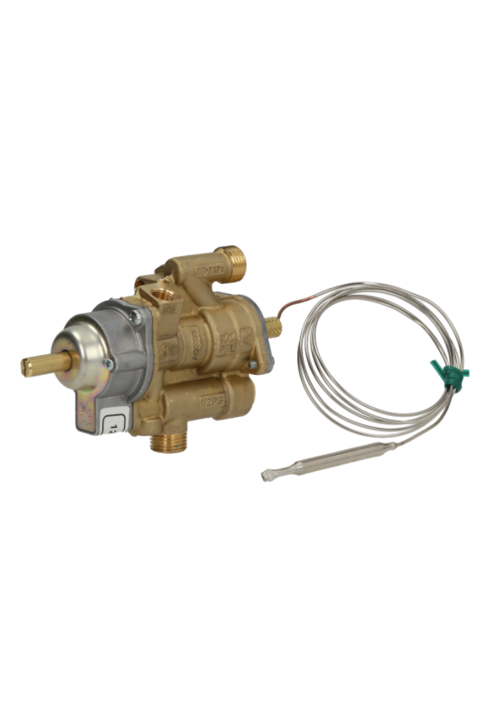 Robinet gaz termostat Pel 25ST 120-320°C montat la gratare, cuptoare 