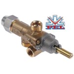 Robinet  gaz PEL21S, ax 8 x 6,5 mm gratar, roca vulcanica, grill, plita MBM, Electrolux, OLis, Casta