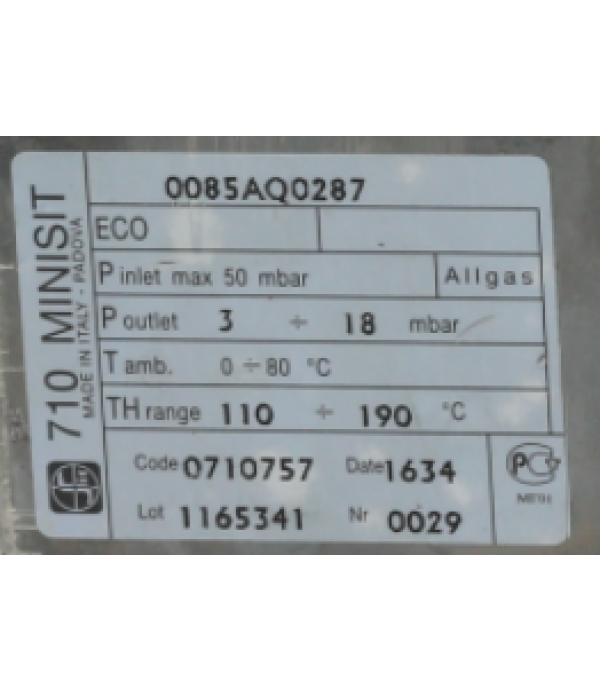 Valva gaz termostata pentru friteuza Minisit 710, temperatura de lucru 110-190oC SIT -0710757