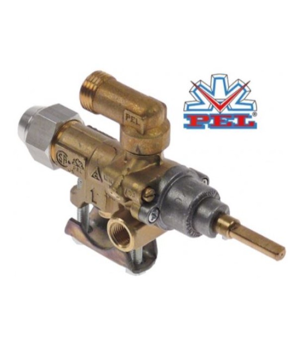 Robinet de gaz PEL21S  montare, prindere pe teava cu flansa
