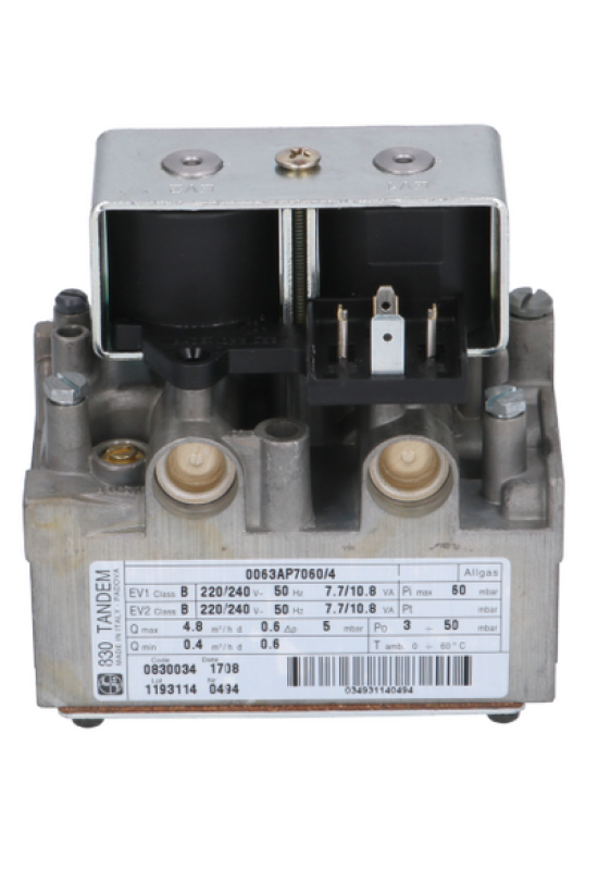 Valva gaz model 830 Tandem cod 0.830.034 intrare/iesire de 1/2", cuptor pizza Cuppone, Zanussi 