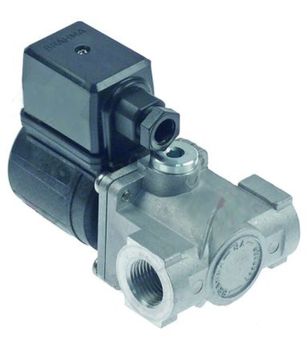 Electrovalva 230V DN 15mm, conexiune ½", lungime 72mm, cu bobina BRAHMA, tip 18811003, p max 0,5bar reg. no. 63AQ0626, cod original 5018106116