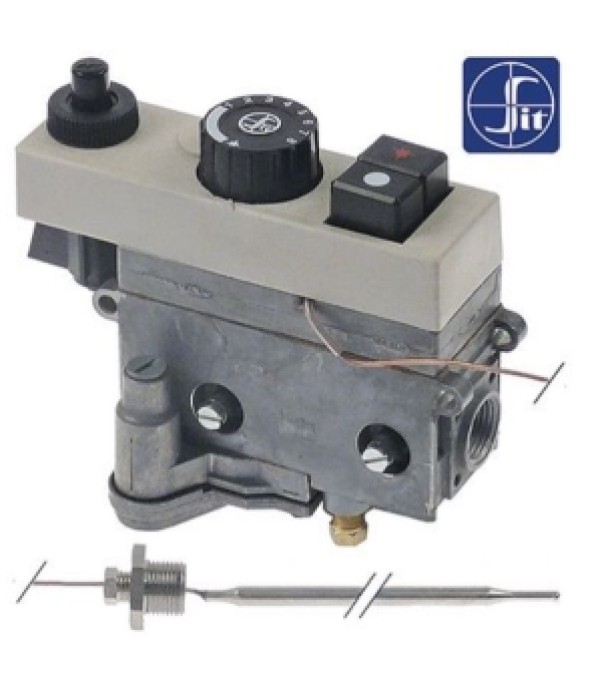 Valva gaz termostata SIT 0.710.744 senzor de temperatura tip D3 friteuza