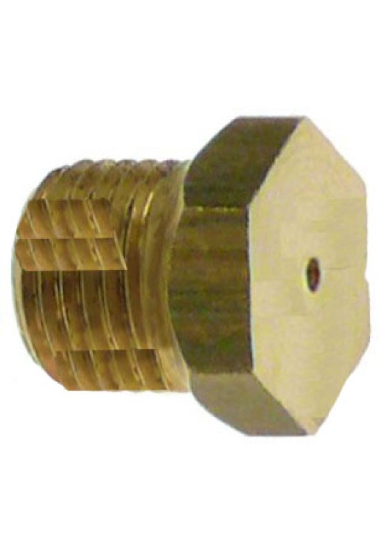 Duza arzator (ochi)  aragaz ANGELO-PO,  filet M10x1, hexagon de 12, gaura distributie gaz de Ø2,4mm