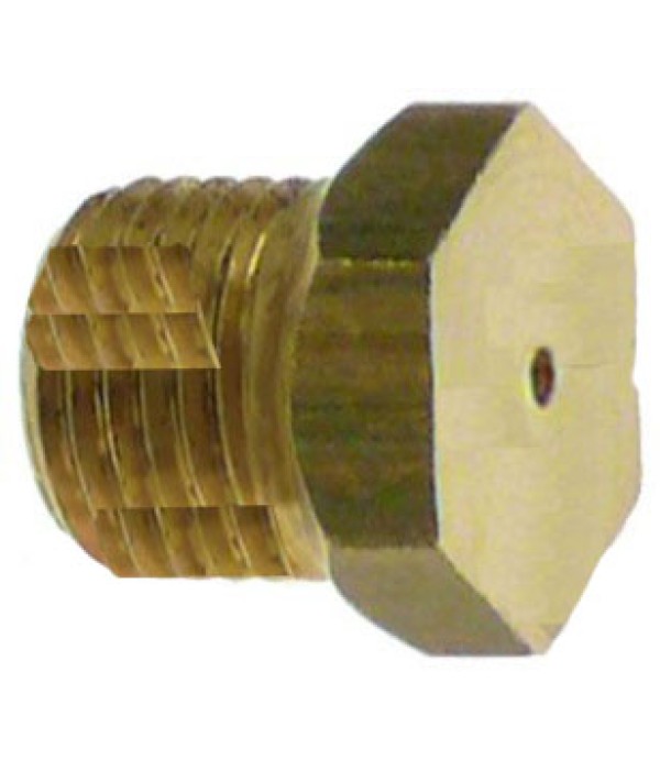 Duza arzator (ochi)  aragaz ANGELO-PO,  filet M10x1, hexagon de 12, gaura distributie gaz de Ø2,4mm