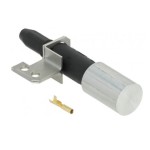 Aprindere piezoelectrica, bricheta cap de actionare metalic diametrul de 20mm suport prindere cu doua gauri pentru MBM, Kuppersbusch, Mareno