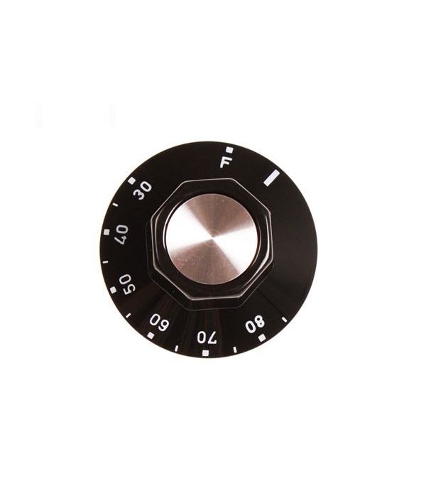 Buton termostat t.max. 85°C ø 50mm negru