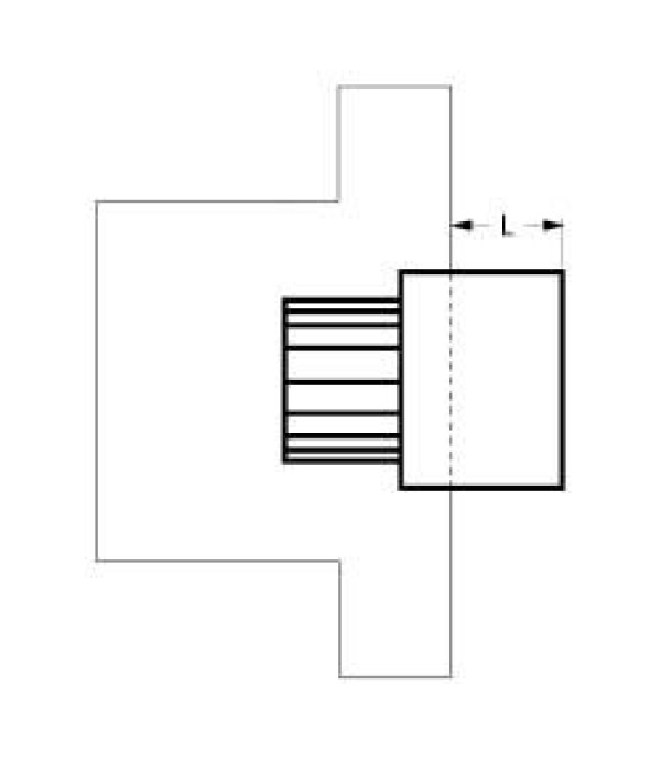 Adaptor buton universal pentru ax de ø 6x4.6mm