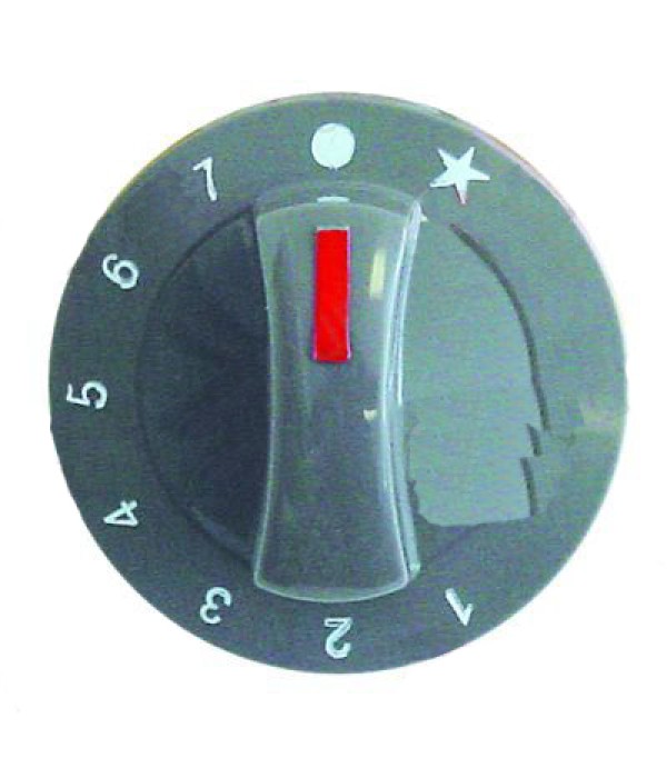 Buton aragaz Fagor 1-7 trepte, diametru 71mm, diametru ax 8x6,5mm