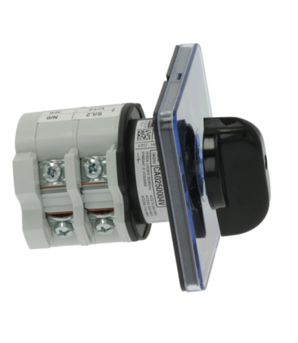 Comutator general, rotativ 25A, 600V, 2 pozitii, 0-1, pentru Comenda