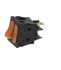 Intrerupator basculant portocaliu cu indicator tensiune