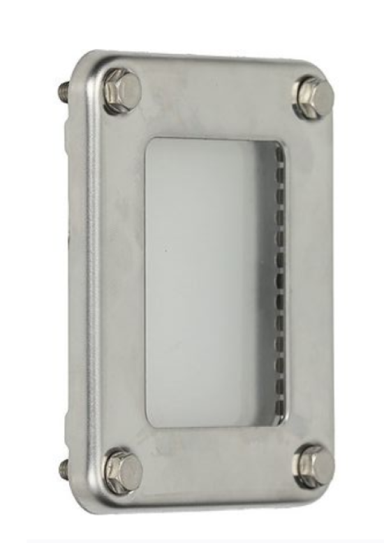 Geam, sticla cu rama pentru lampa cuptor Rational 