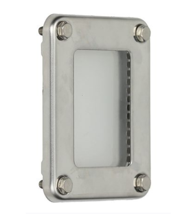 Geam, sticla cu rama pentru lampa cuptor Rational 