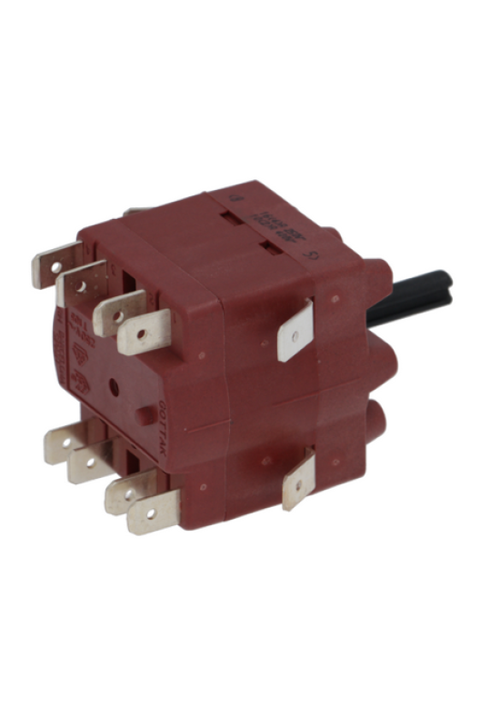 Comutator 3 pozitii, 0-1-2, 6 contacte, tip 4RH, 400V, 10A pentru espressor Italcrem, Visacrem 