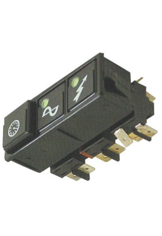 Intrerupatoare comanda  masina spalat vase MBM, Colged, Elettrobar 3butoane, retinere/retinere/fara retinere