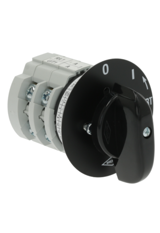 Comutator rotativ Bremas serie A1700, 2 pozitii, 0-1, 4contacte, 20A