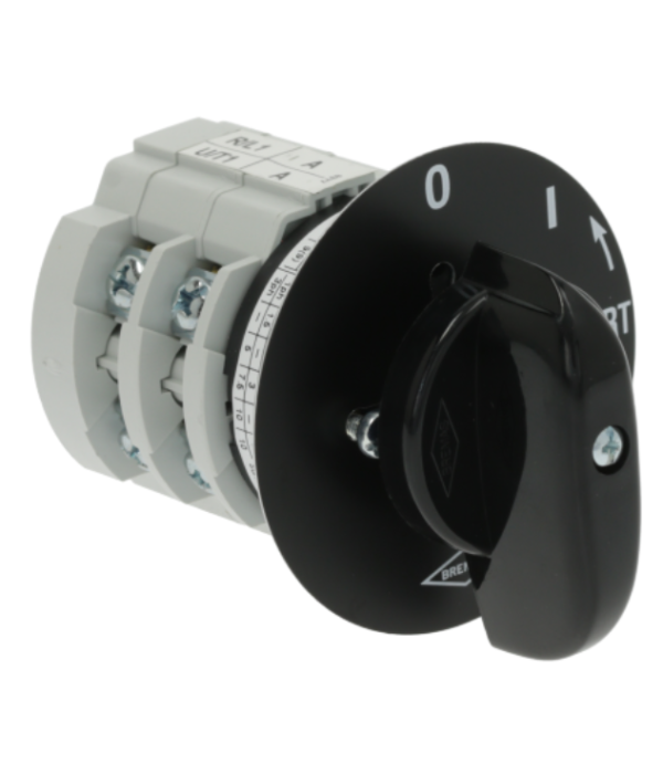Comutator rotativ Bremas serie A1700, 2 pozitii, 0-1, 4contacte, 20A