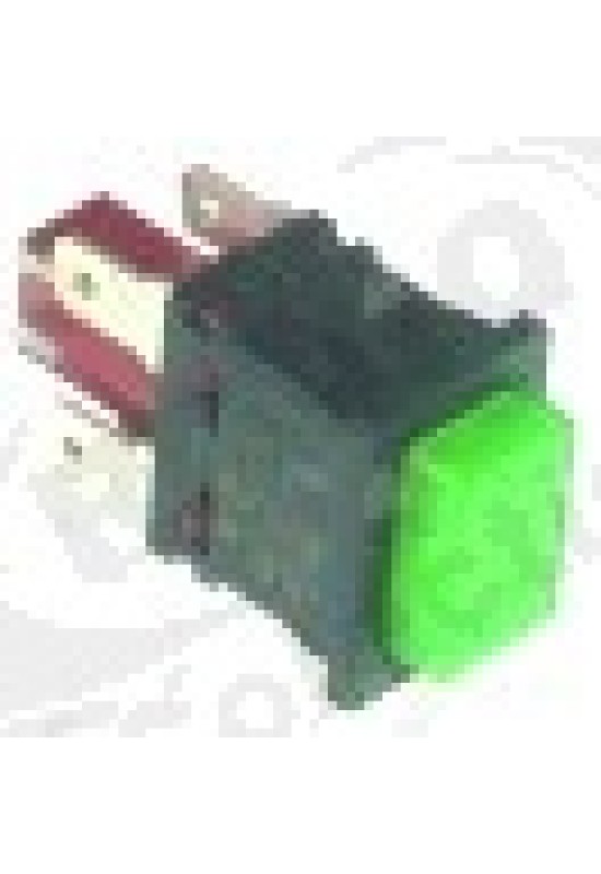 Intrerupator 19x13 mm, verde