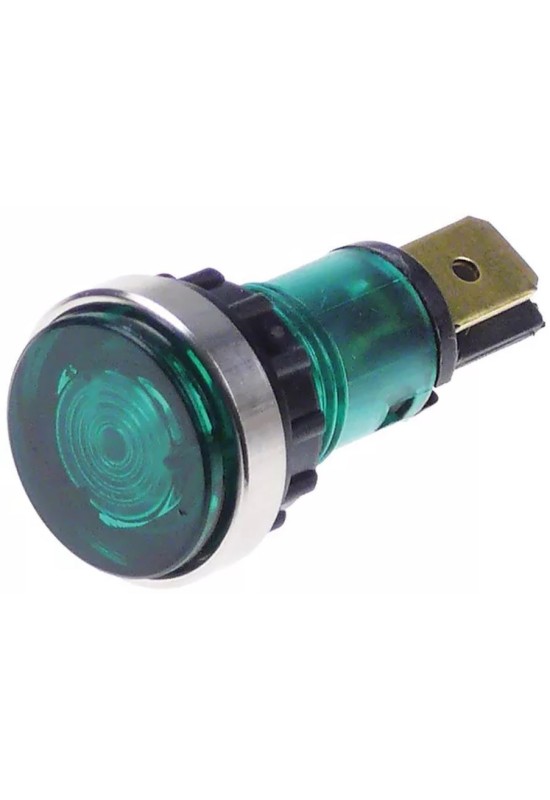 Lampa indicatoare tensiune ø12mm verde