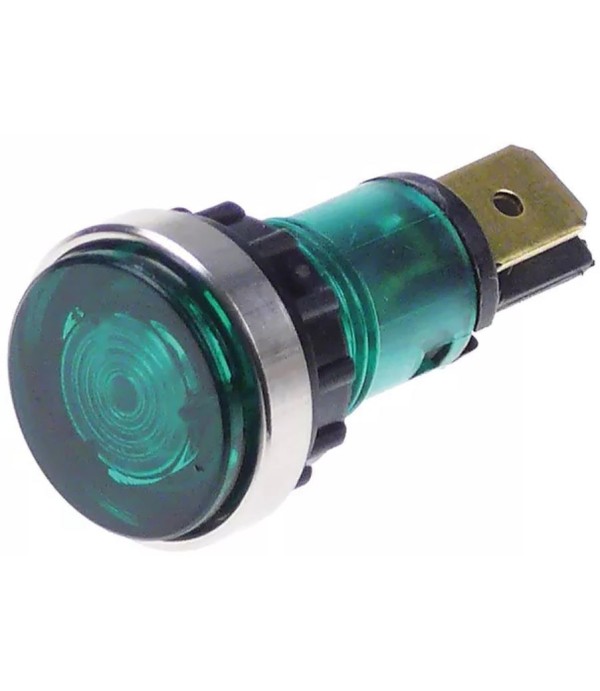 Lampa indicatoare tensiune ø12mm verde