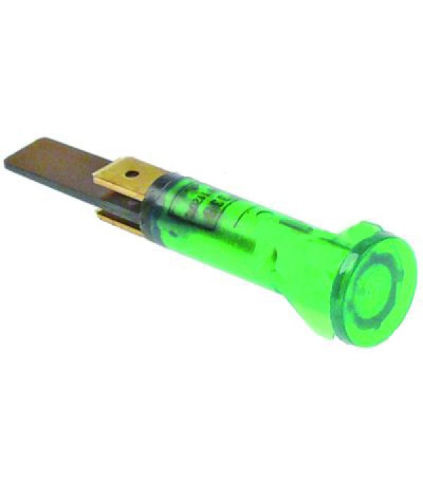 Lampa indicator tensiune, culoare verde, ø 10mm, 230V