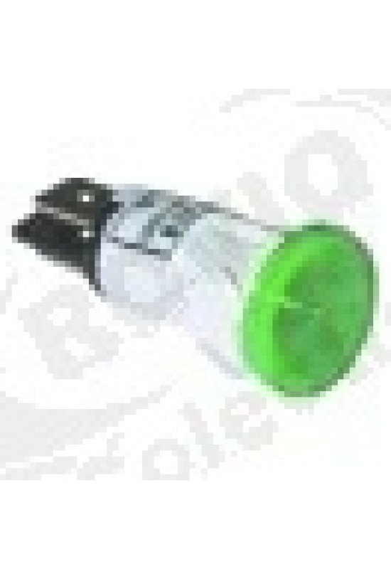 Lampa indicatoare diametru o 13mm 230V verde