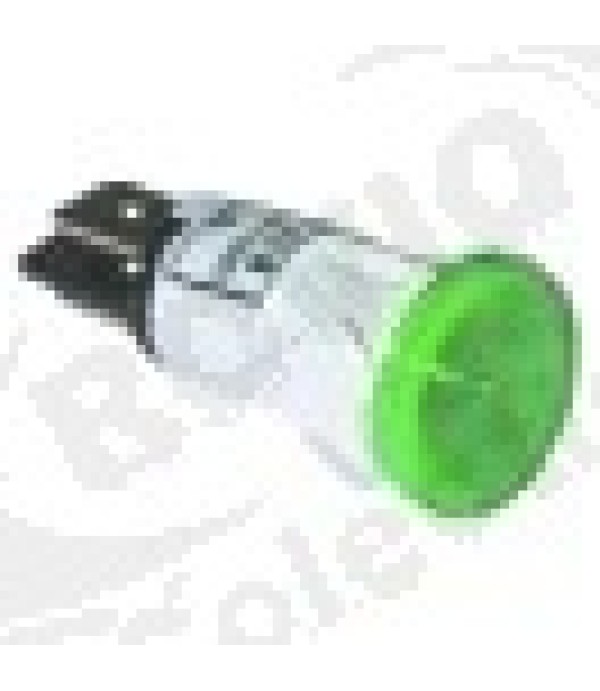 Lampa indicatoare diametru o 13mm 230V verde