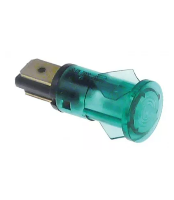 Lampa indicatoare 12 mm, culoare verde, 400V, rezistenta la temp. 