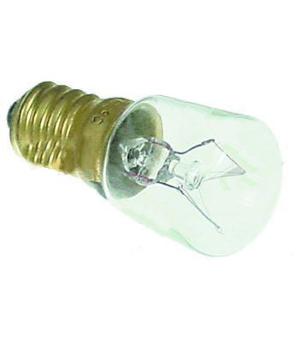 Bec lampa cuptor tip E14, putere 15W, alimentare 230V, temperatura maxima constructiva-300◦C. Pentru cuptoare GARBIN, UNOX,ELECTROLUX, ROLLER-GRILL