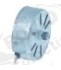 Motor, M61B20L6400, 24 V, 50/60 Hz