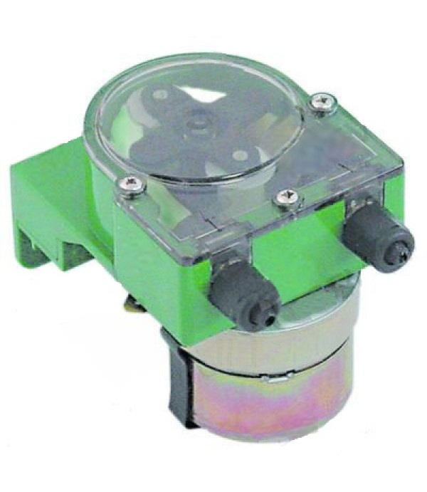 Pompa peristaltica, dozatoare, producator GERMAC tip G300, control al frecventei pentru un debit  de maxim 3l/h, alimentare 230V, conectori pentru furtun de Ø4x6mm, dimensiuni 67x72x101mm