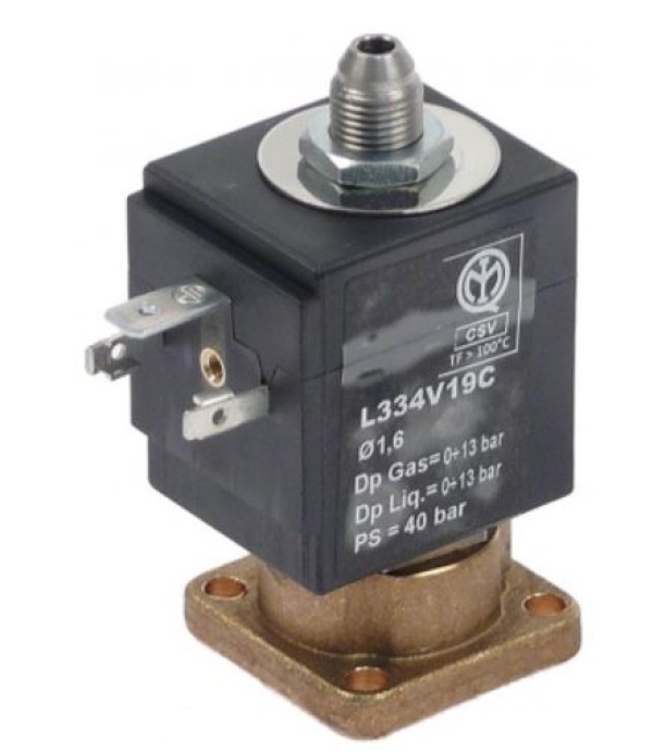 Electrovalva 3 cai Sirai L334-V, bobina ZA10AF8 pentru espressor MCE, Bezzera