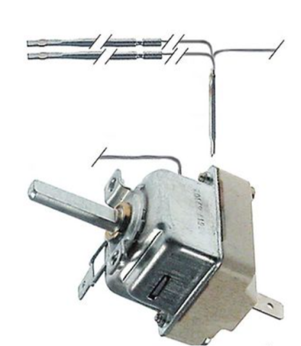 Termostat de control monofazic EGO 55.19069.802 cu doi senzori pentru cuptor Tecnoeka, Mastro