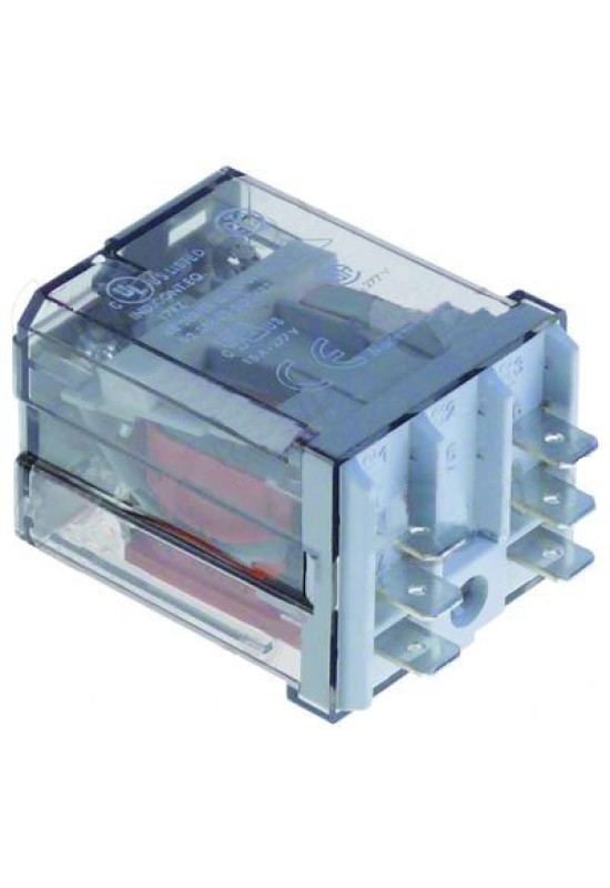 Releu masina de spalat vase FAGOR model FI48 si LineaBlanca, cu doua contacte normal deschise 230V AC 2NO, 250V, 16A, conectori de 6,3mm 