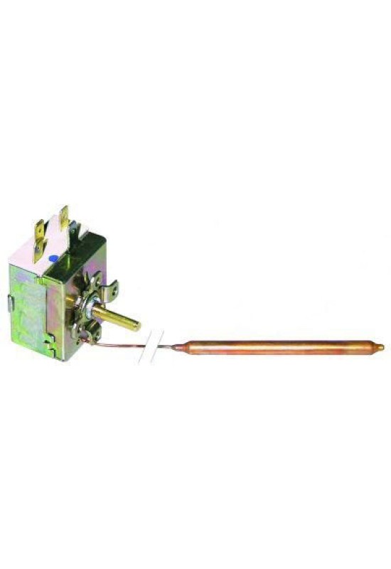 Termostat de lucru pentru cuva masina spalat vase, interval temperatura 0-86◦C, 1contact 1CO 16A, dimensiuni senzor 6,5x95mm, lungime capilar. Pentru ATA, COLGED, ARISTARCO, MARENO