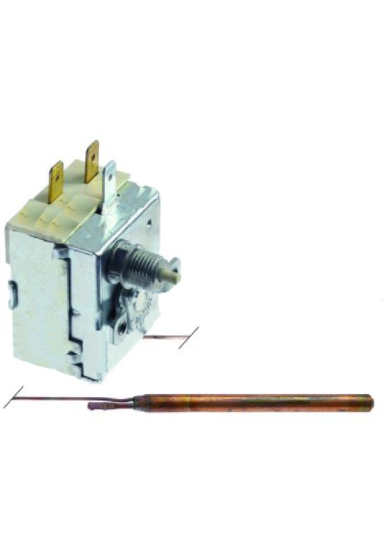 Termostat de siguranta masina spalat vase Angelo PO, Comenda, Fabar, Giga, Rosinox, Silanos, temperatura 90-110°C, 1 pol, 16A,  ø diamentru 6,5mm, lungime senzor 90mm