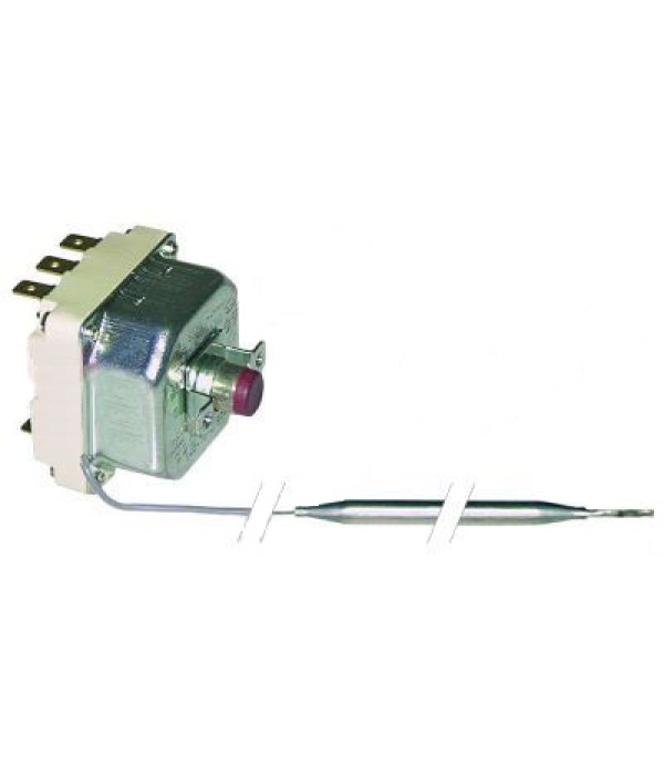 Termostat de siguranta 250◦C, cu resetare manuala, 3 contacte (3poli) 20A, dimensiuni capilar 6x239mm, lungime tub capilar 2530mm (izolat 1600mm). Pentru ELECTROLUX SI ZANUSSI 