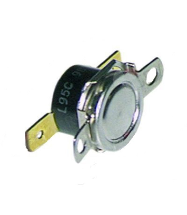 Termostat bimetal 86◦C, 1 pol, 10A, conectori de 6,3mm, distanta intre gaurile de  fixare 23,8mm