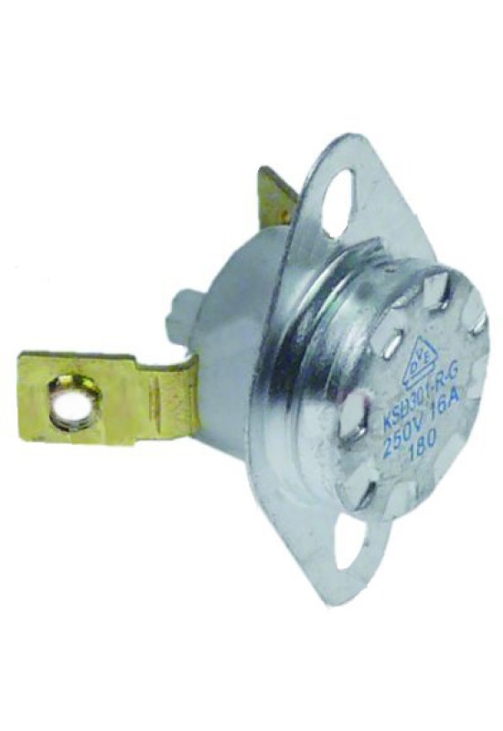  Termostat bimetal de siguranta, distanta gauri 23.5mm, temperatura 180°C, 1 pol, 16A