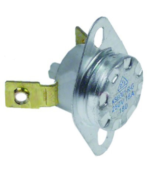  Termostat bimetal de siguranta, distanta gauri 23.5mm, temperatura 180°C, 1 pol, 16A