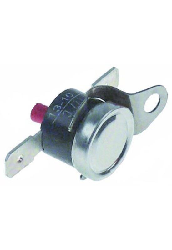 Termostat de siguranta bimetalic, temperatura maxima setata 127oC, 1 contact(1-pol), 16A, pini de conectare electrica 6,3mm. Pentru expresoare LA PAVONI 