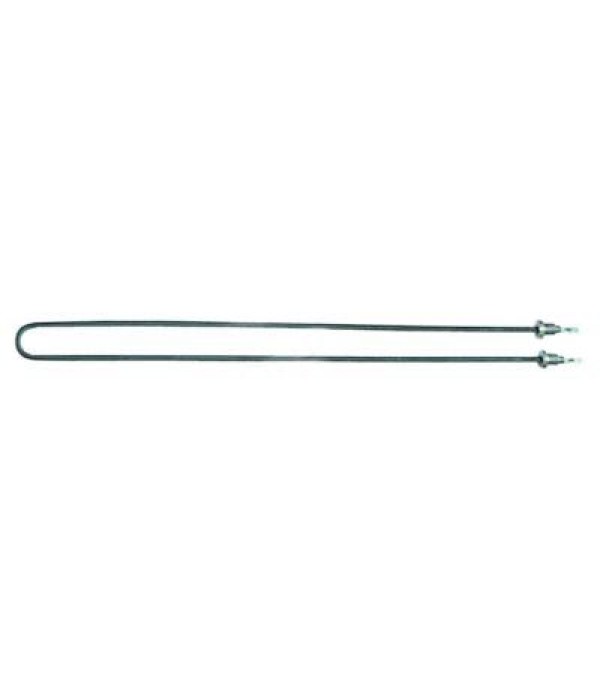 Rezistenta imersibila pentru Bain-Marie,  putere 2000W, alimentare 220-230V, Lungime -490mm, latime 35mm, dimensiunea maxima a gaurilor de montare-28mm, filet de fixare M14x1, diametrul rezistentei (tubului)- 6,3mm, conexiuni electrice cu papuci 6,3mm 