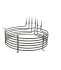 Rezistenta cuptor Rational cu puterea de 9000W, alimentare 230V, diametrul exterior 400mm, montare interioara
