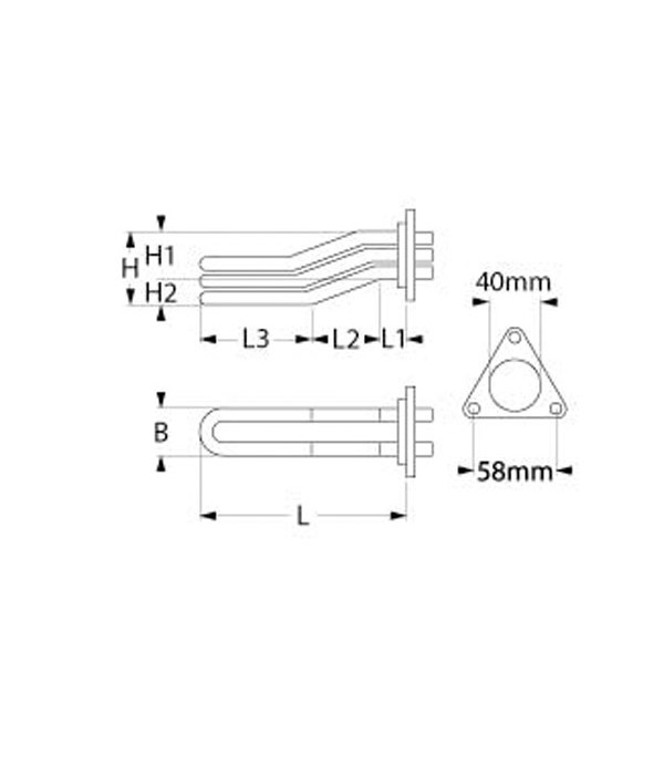 Rezistenta boiler expresor BRASILIA putere 5000W