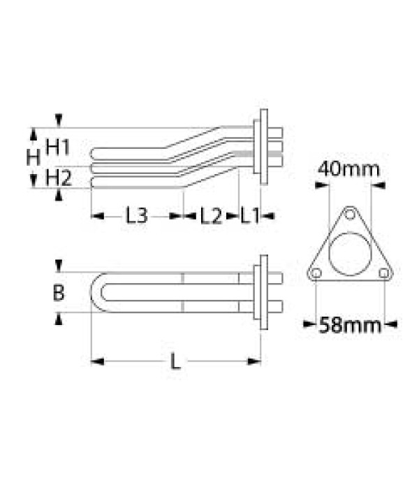 Rezistenta 3000W boiler espressor EXPOBAR 