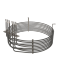 Rezistenta cuptor convectomat Olis, Baron putere 10500W, alimentare la 230V, diametrul interior de 370mm