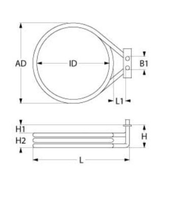 Rezistenta cuptor UNOX putere 2900W